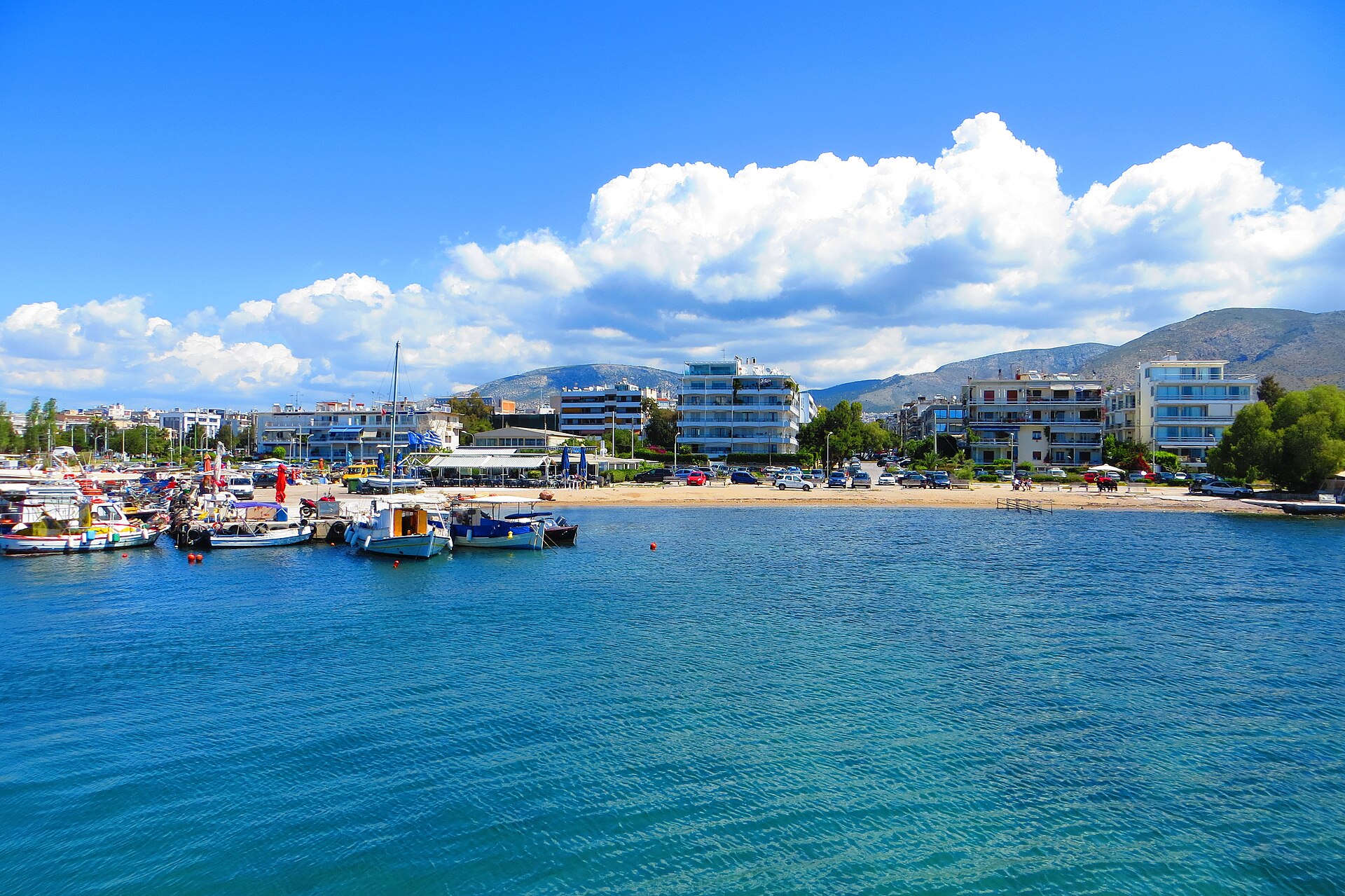 Glyfada Marina on the Athenian Riviera.
